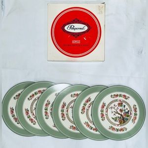 Vintage In Box Pimpernel Round Placemats - Set of 6. Indian Tree